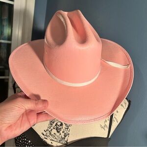 Double S western Pink Cowboy Hat